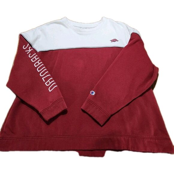 Champion Other - Champion Arkansas Razorbacks Colorblock Sweatshirt Mens 2XL Crewneck Red